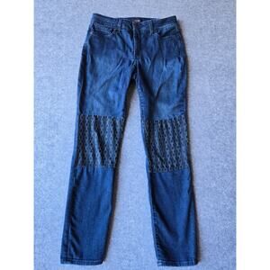 NYDJ Women's Jeans AMI Skinny Leggings Lift Tuck Technology Size 8 Embellished